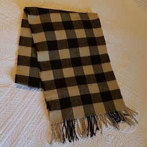 Brown plaid scarf